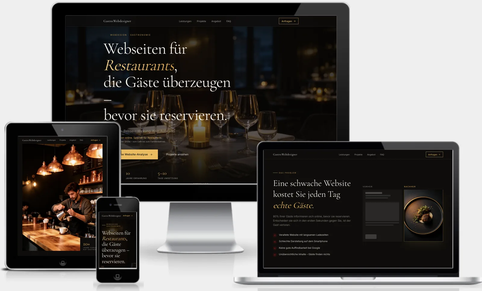 Gastro Webdesigner – Web design verticale